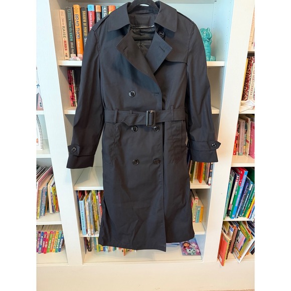 American Apparel Jackets & Blazers - Black Trench Coat Women 6L Military